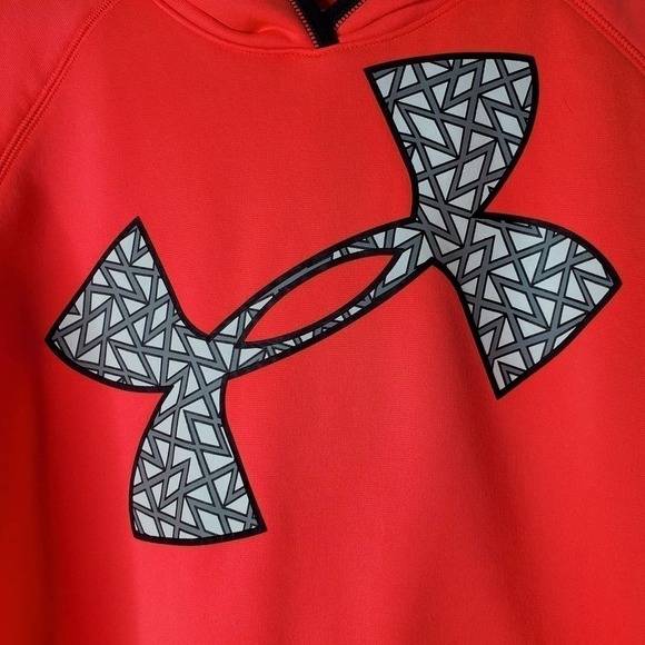 Under Armour Graphic UA Logo Hooded Sweatshirt Pink Size Small - Picture 2 of 6